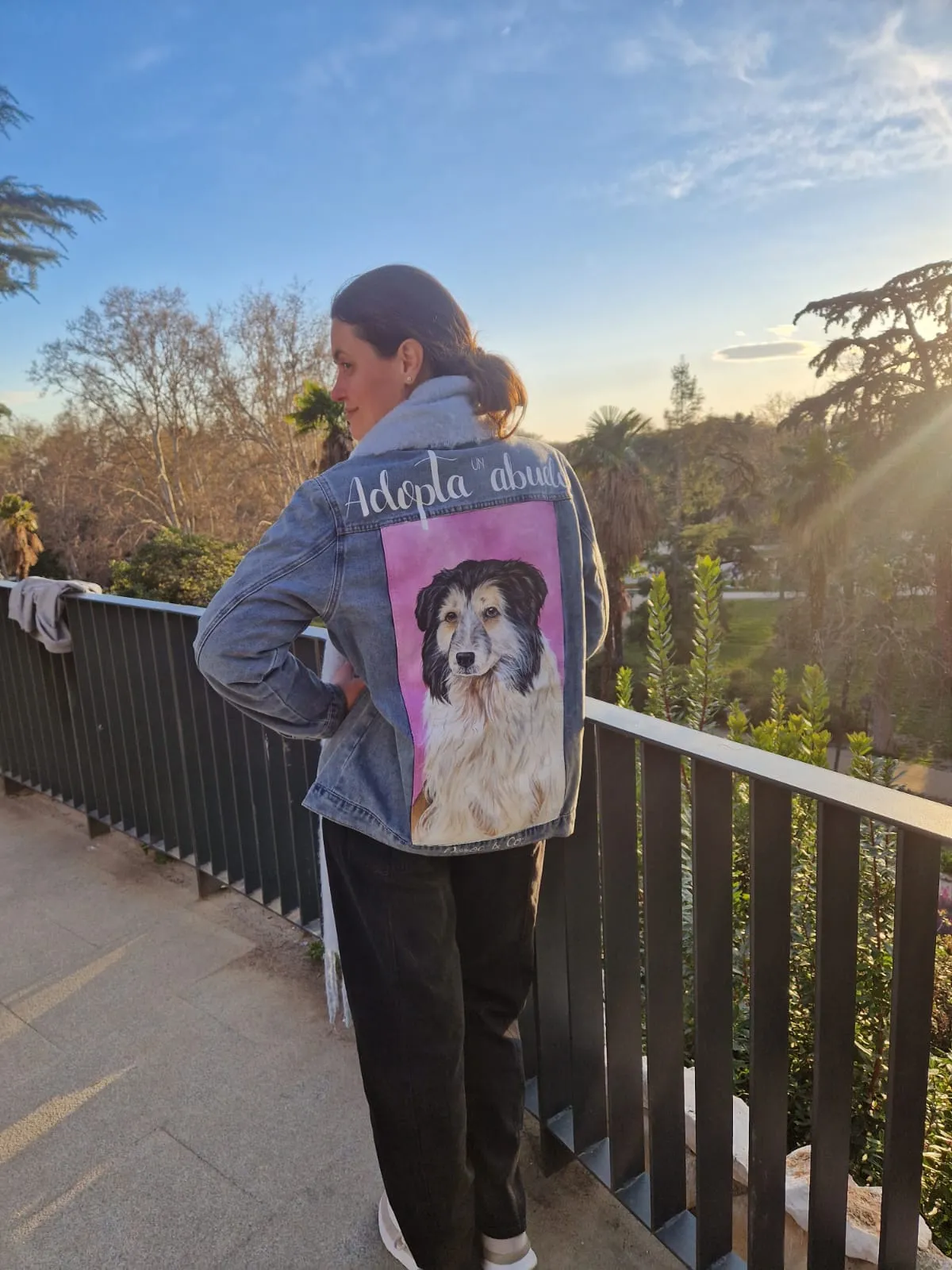 Perrito mayor adoptado