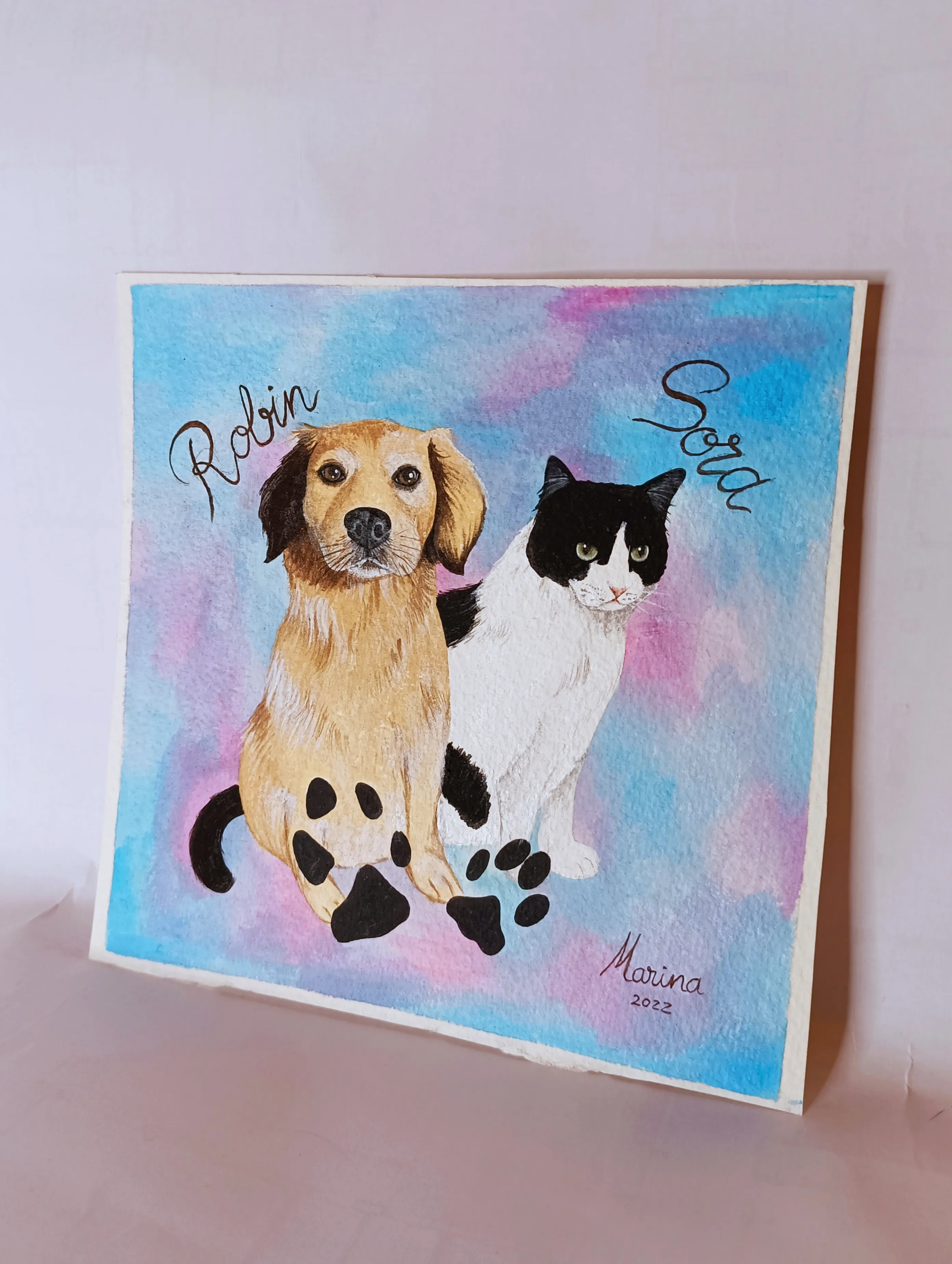 Ilustración Perro y Gato